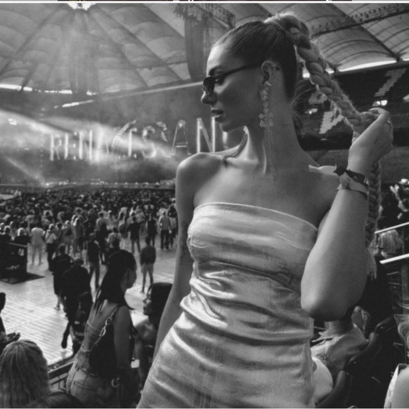 ZARA Bloggers Fav Metallic Dress - Picture 15 of 17